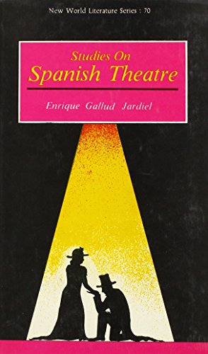 Stock image for Studies on Spanish Theatre for sale by Books Puddle