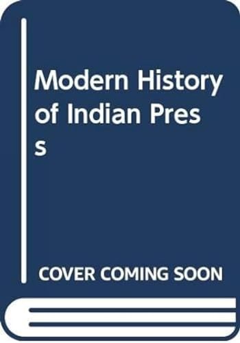 Stock image for Modern History of Indian Press for sale by Majestic Books