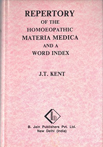 Stock image for Repertory of the Homeopathic Materia Medica and a Word Index for sale by Front Cover Books
