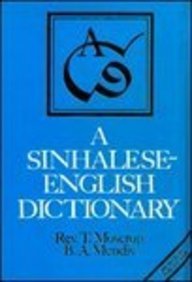 Beispielbild fr A Sinhalese - English Dictionary (Studies On Sri Lanka Series No. 10) zum Verkauf von Books Unplugged