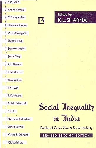 9788170335139: Social Inequality in India: Profiles of Caste, Class and Social Mobility