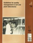 Stock image for Guidelines for Quality Management in Soils and Plant Laboratories for sale by Books in my Basket