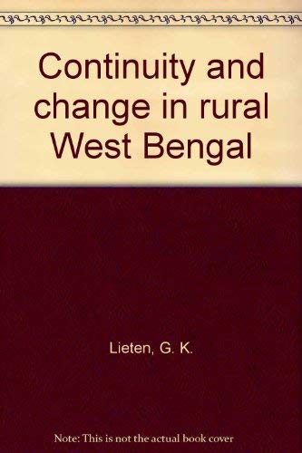 Beispielbild fr Continuity and Change in Rural West Bengal zum Verkauf von PsychoBabel & Skoob Books