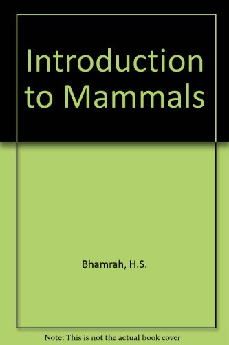 9788170412694: Introduction to Mammals
