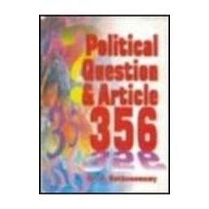 Beispielbild fr Political Question and Article 356 zum Verkauf von Books Puddle