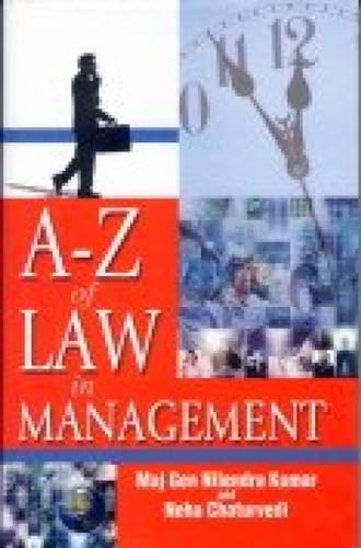 Stock image for AZ of Law in Management for sale by PBShop.store US