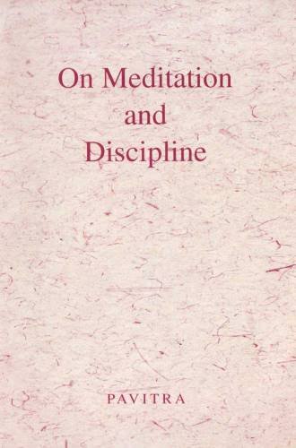 Imagen de archivo de On Meditation and Discipline a la venta por Books Puddle