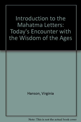 Stock image for An Introduction to the Mahatma Letters for sale by Books Puddle