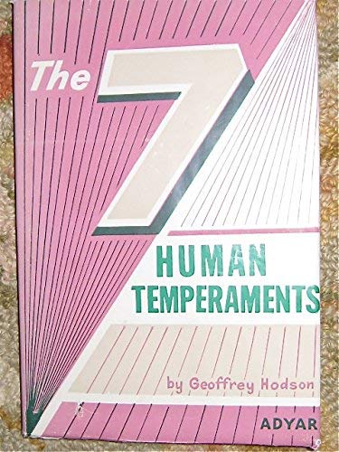 9788170590521: Seven Human Temperaments