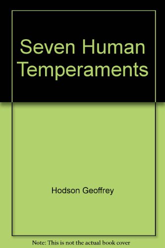 Imagen de archivo de The Seven Human Temperaments a la venta por Books Puddle