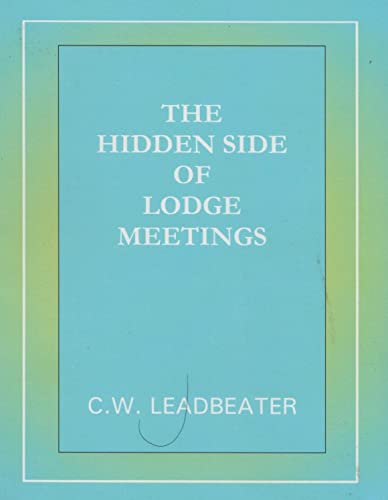 Beispielbild fr The Hidden Side of Lodge Meetings zum Verkauf von Books Puddle