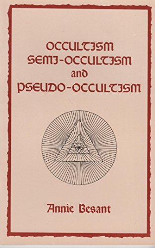 Stock image for Occultism, Semi-Occultism and Pseudo Occultism for sale by Books Puddle