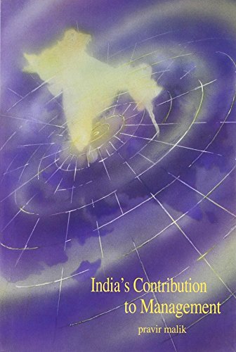 Stock image for India's Contribution to Management a Vision for sale by Books Puddle