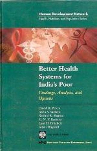 Stock image for Better Health Systems for India's Poor for sale by Majestic Books