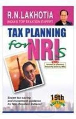 Imagen de archivo de Tax Planning for NonResident Indians a la venta por PBShop.store US