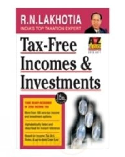 Imagen de archivo de TaxFree Incomes and Investments a la venta por PBShop.store US