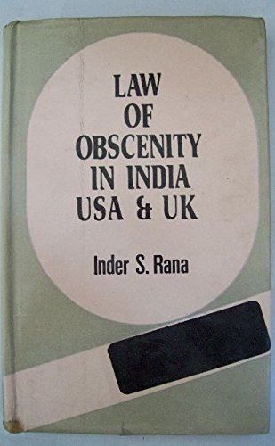Stock image for Law of Obscenity in India, USA and UK for sale by Books in my Basket