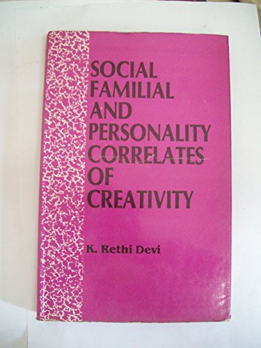 Imagen de archivo de Social, familial, and personality correlates of creativity a la venta por dsmbooks