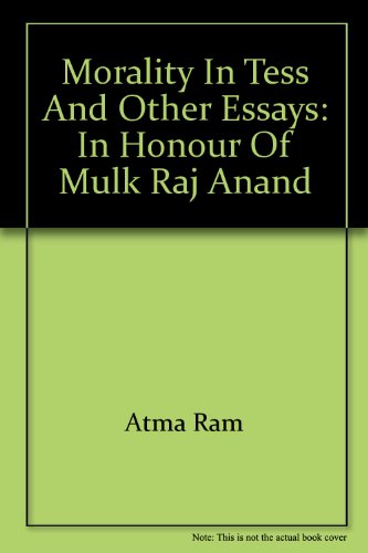 9788170996101: Morality in Tess and other essays: In honour of Mulk Raj Anand