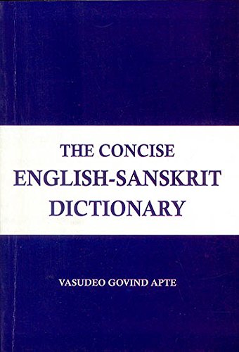 9788171104956: THE CONCISEENGLISH-SANSKRIT DICTIONARY