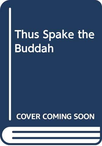 9788171201136: Thus Spake the Buddha