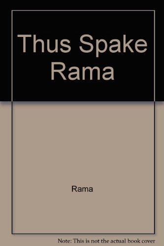 Thus Spake Rama (9788171202058) by Rama