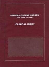Beispielbild fr Senior Students Nurses Clinical Diary zum Verkauf von Books Puddle