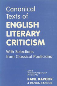 Stock image for Canonical Text of English Literary Criticism for sale by Books Puddle
