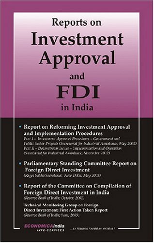 Imagen de archivo de Reports on Investment Approval and FDI in India a la venta por Books Puddle