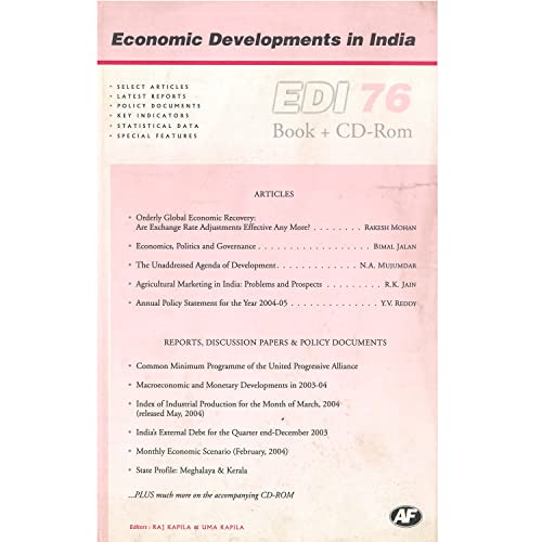 Stock image for Economic Developments in India (EDI) : Monthly Update, Volume 76 for sale by Books Puddle