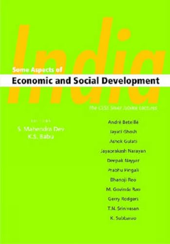 9788171886289: India: Some Aspects of Economic and Social Development