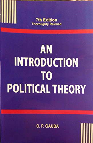 9788171981267: AN INTRODUCTION TO POLTICAL THEORY 7/ED