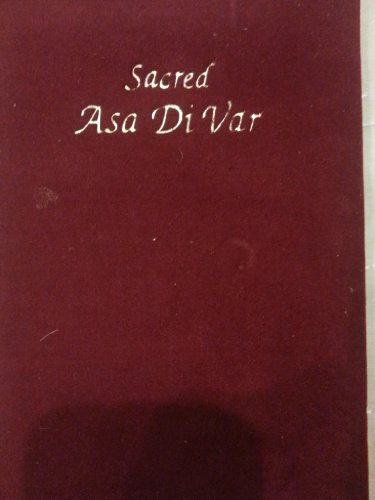 Stock image for Sacred Asa Di Var for sale by Books Puddle