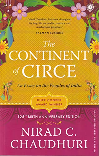 Beispielbild fr The Continent of Circe: Essays on the People of India zum Verkauf von ThriftBooks-Dallas