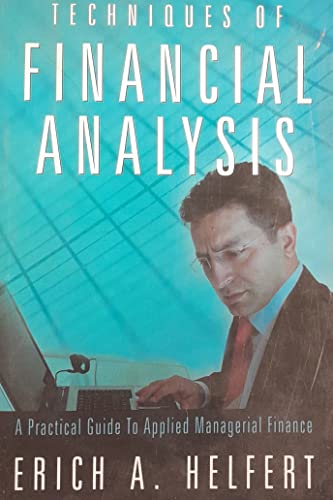Techniques of Financial Analysis (9788172240677) by Helfert, Erich A.