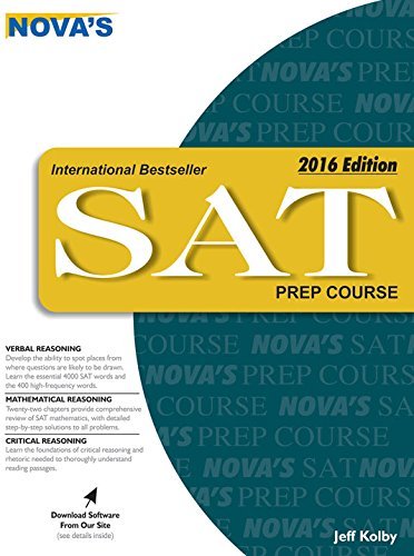 Stock image for Novas SAT Prep Course 2016 Edition [Paperback] [Jan 01, 2015] JEFF KOLBY for sale by medimops