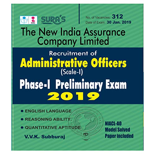 New india Assurance A.O. Exam (9788172542689) by Subburaj; V.