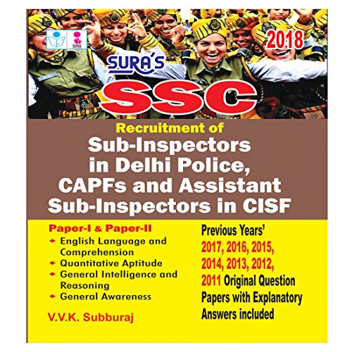 SSC CPO S: Sub-Inspectors Exam (9788172543488) by Subburaj; V.