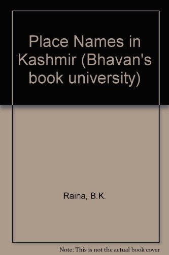 9788172761707: Place names in Kashmir (Bhavan's book university)