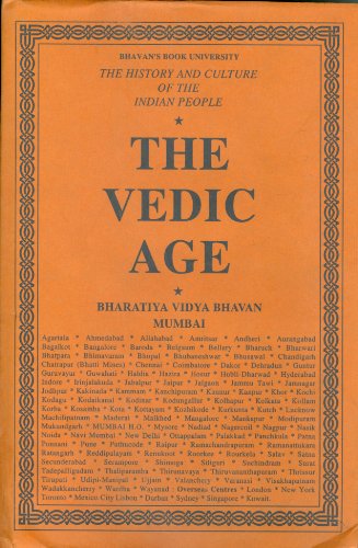 Stock image for The History and Culture of Indian People Vol I : The Vedic Age for sale by Books in my Basket