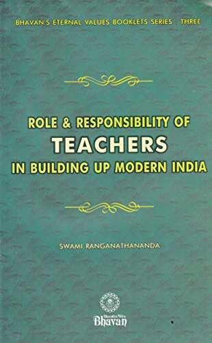 Beispielbild fr Role and Responsibility of Teachers In Building Up Modern India zum Verkauf von Books Puddle