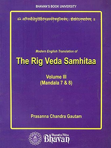 Stock image for Modern English translation of The RigVeda Samhitaa Vol. III" for sale by Majestic Books