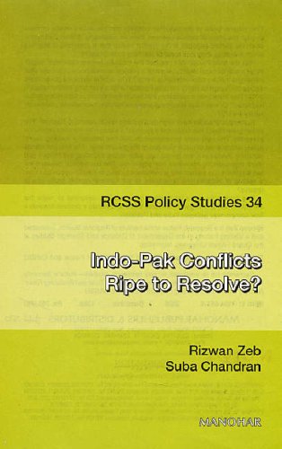 Beispielbild fr Indo-Pak Conflicts Ripe to Resolve? zum Verkauf von Books Puddle