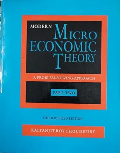 9788173070853: Modern Micro Economics: A Problem Solving Approach Pt. 2