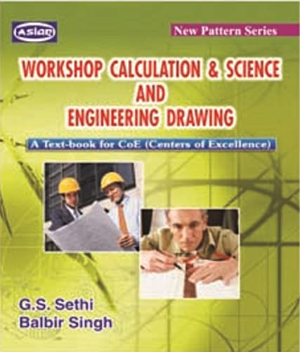 9788173176142: W/Shop Calcn. & Sc.& Engg. Drawing (Coe)