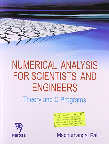 Stock image for Numerical Analysis for Scientists and Engineers: Theory and C Programs for sale by Books in my Basket