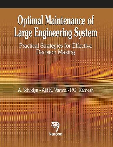 9788173199684: Optimal Maintenance of Large Engineering System: Practical Strategies for Effective Decision Making