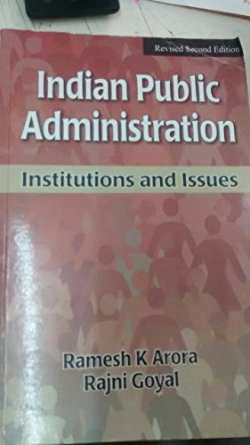 9788173280689: Indian public administration: Institutions and issues