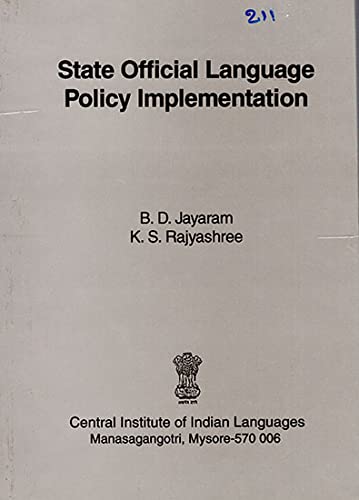 Imagen de archivo de State Official Language Policy Implementation a la venta por Books Puddle