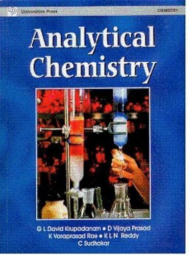Stock image for Analytical Chemistry for sale by Books Puddle